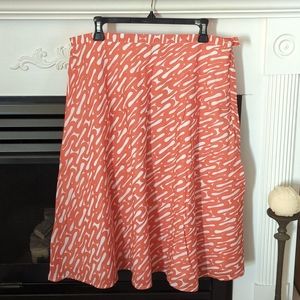 Chico's Leslie flare skirt, citrus burst